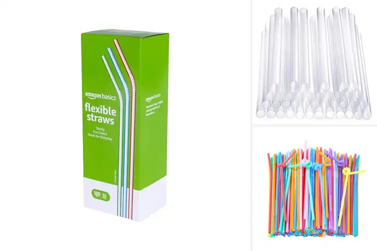 Detailed view of Best 100 Count Plastic Straws For Large Gatherings