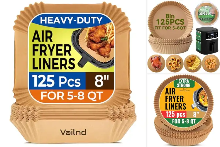 Detailed view of 10 Best 125-Piece Air Fryer Liners That Cut Cleanup Time