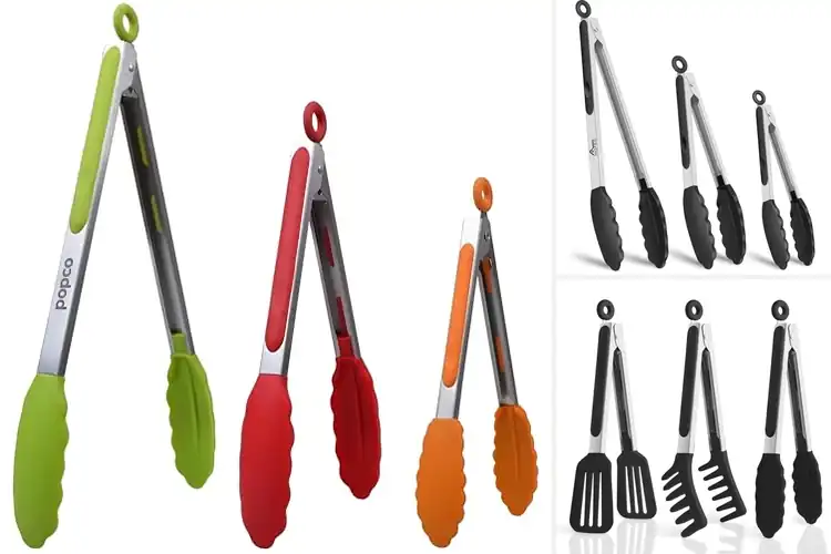 Detailed view of Best 3 Piece Tongs Set