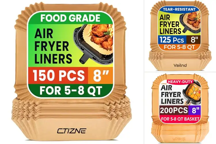 Detailed view of 10 Best 8 Inch Square Air Fryer Liners: Mess-Free Cooking