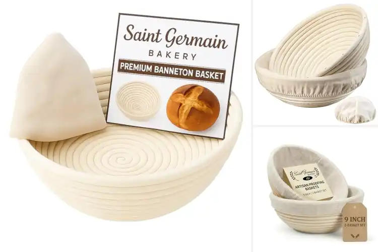 Detailed view of Best 9 Inch Round Bread Proofing Baskets