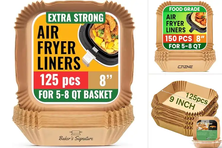 Detailed view of Best Air Fryer Paper Liners for 5-8 QT Baskets