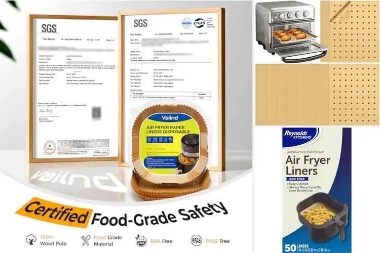 Detailed view of Best Air Fryer Parchment Papers