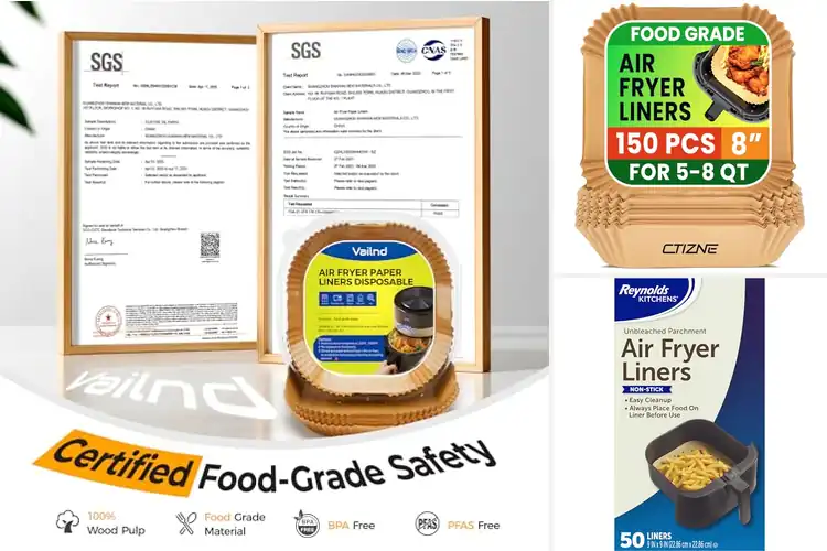 Detailed view of 10 Best Air Fryer Sheets: Prevent Messes & Save Time