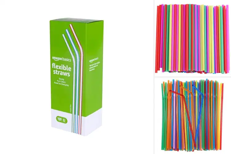 Detailed view of 10 Best Assorted Color Straws For Beverages — Fun Sip