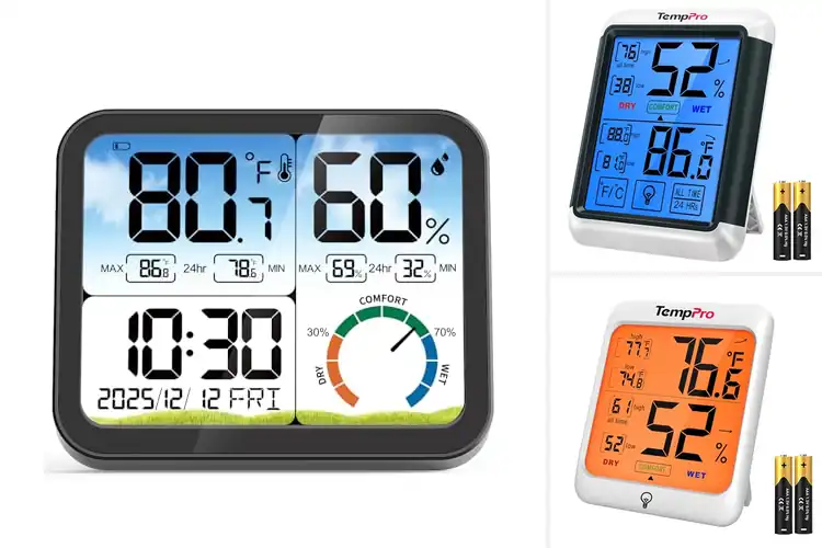 Detailed view of Best Backlit Temperature Display Thermometer