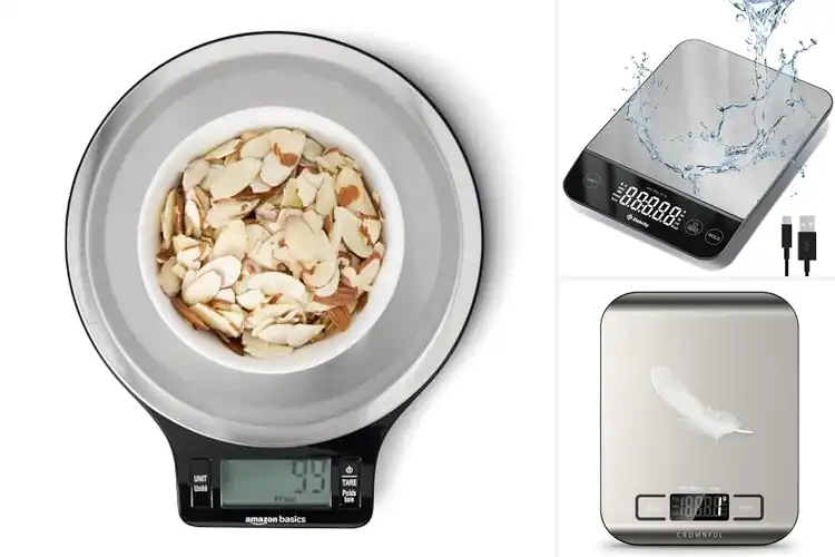 Detailed view of Best baking scales with multiple units