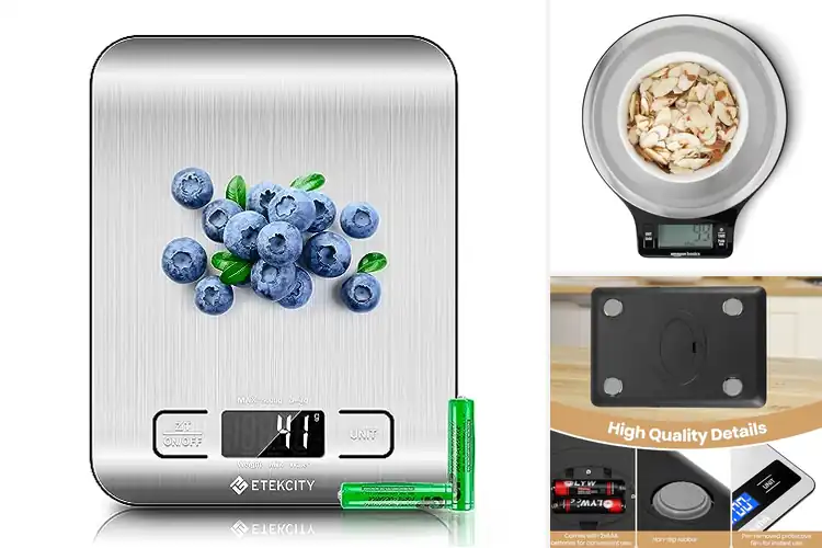 Detailed view of 10 Best Battery-Operated Kitchen Scales for Precise Cooking
