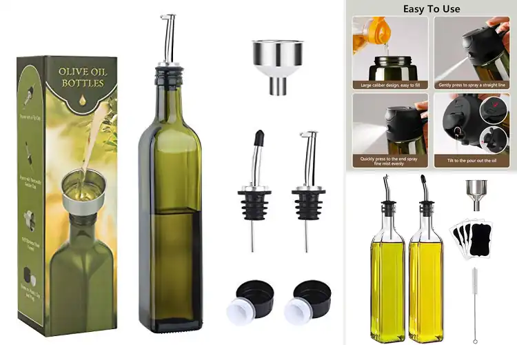 Detailed view of 10 Best BPA Free Glass Oil Bottles