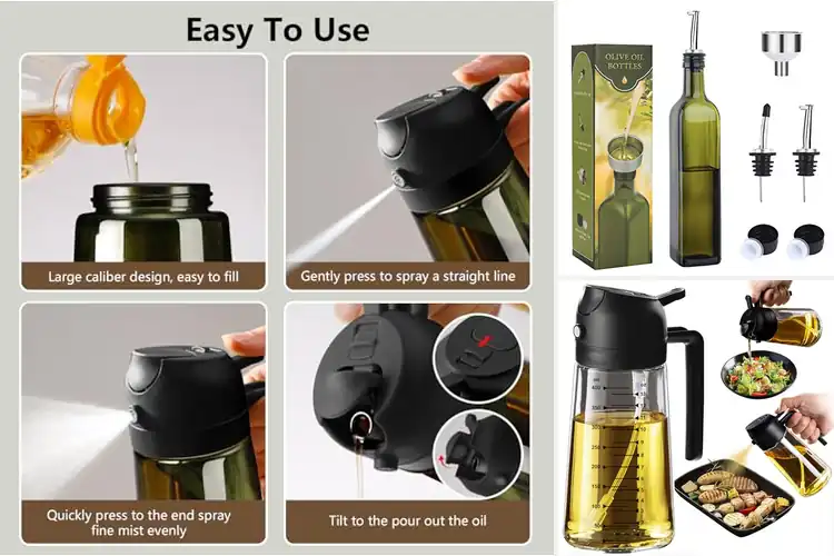 Detailed view of Best BPA Free Glass Oil Dispensers