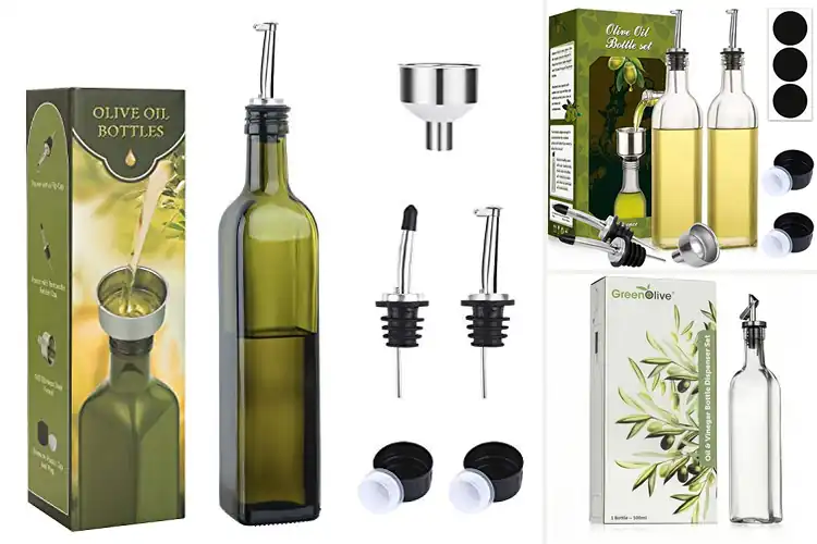 Detailed view of Best BPA-Free Glass Olive Oil Dispensers