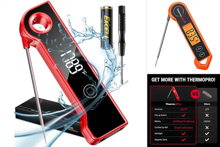 Detailed view of 10 Best Calibratable Digital Food Thermometers