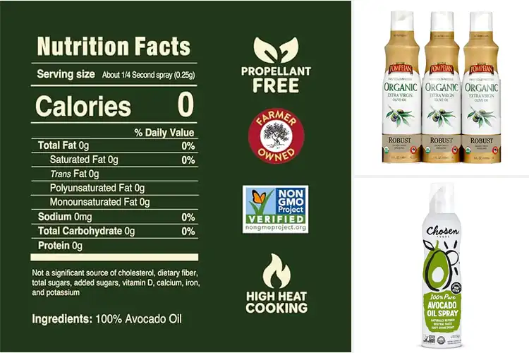 Detailed view of Best Calorie Friendly Oils Sprays
