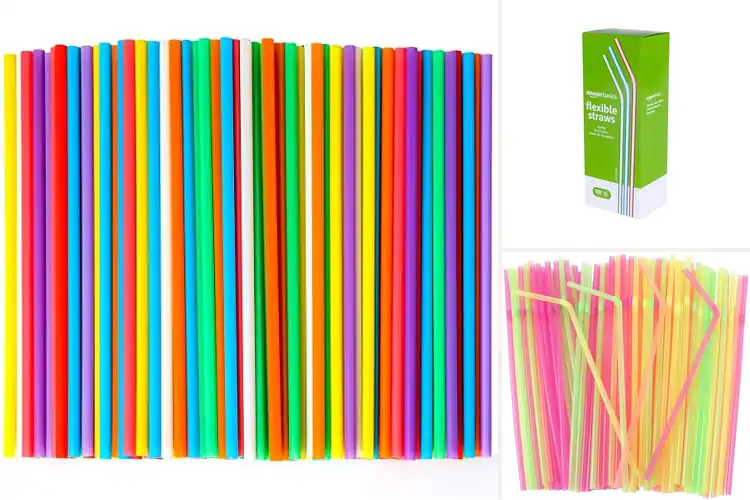 Detailed view of 10 Best Colorful Drinking Straws to Brighten Drinks