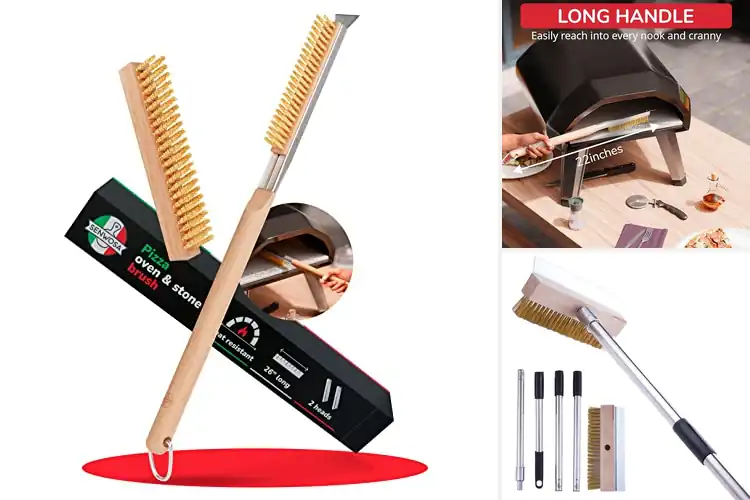 Detailed view of 10 Best Commercial Pizza Oven Brushes for Quick Cleaning
