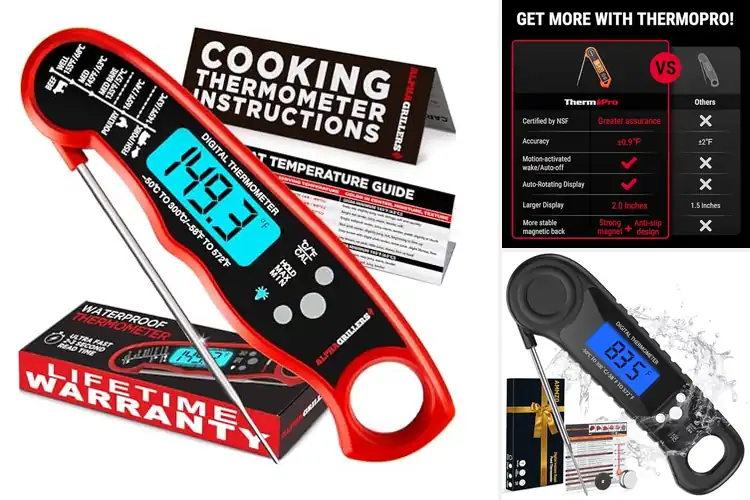 Detailed view of 10 Best Digital Meat Thermometers: Perfect Cooks