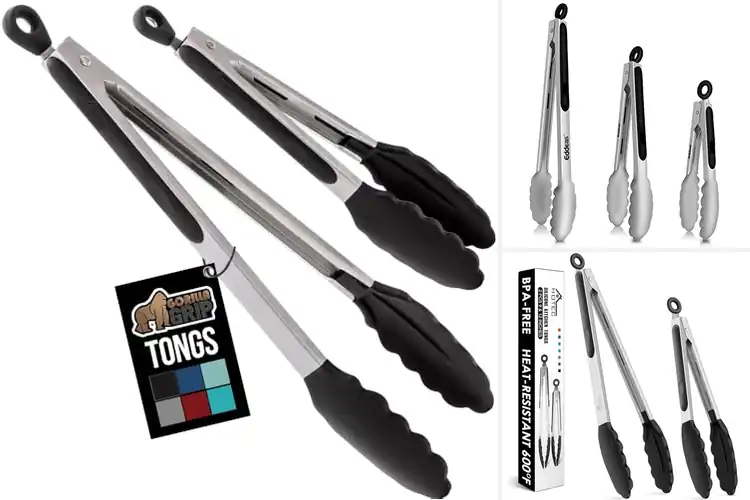 Detailed view of 10 Best Dishwasher Safe Tongs