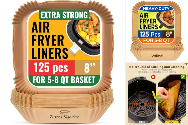 Detailed view of 10 Best Disposable Air Fryer Liners for Easy Cleanup