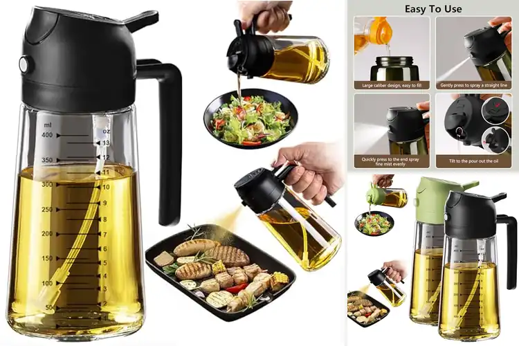 Detailed view of Best Dual Dispensing Olive Oil Dispenser