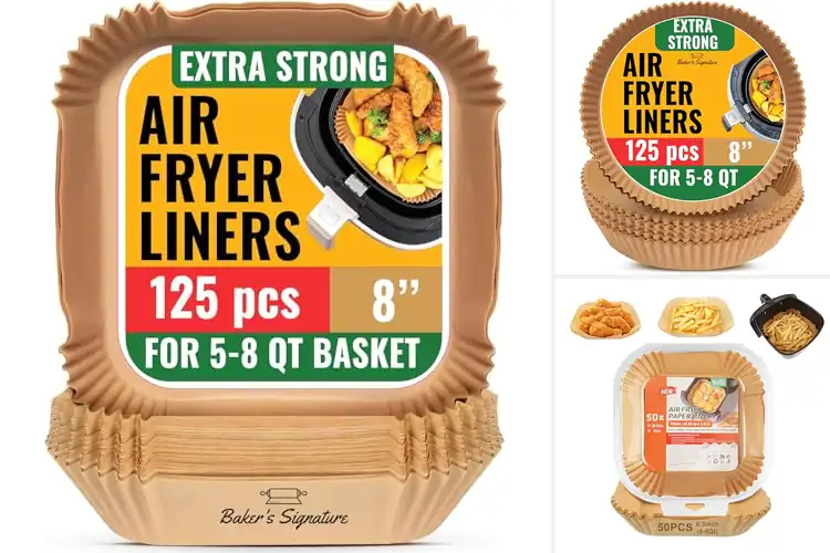 Detailed view of 10 Best Easy Clean Air Fryer Liners for Hassle-Free Cooking