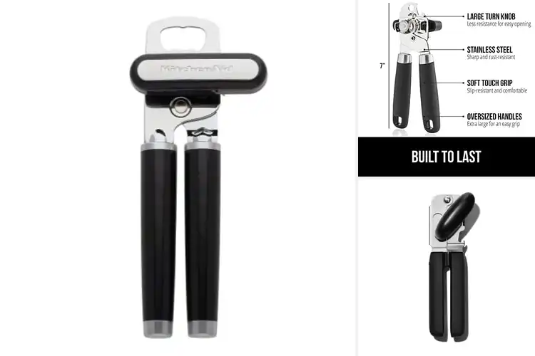 Detailed view of 10 Best Easy Grip Can Openers: Open With Ease