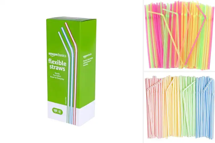 Detailed view of 10 Best Flexible Plastic Straws for Joyful Sips