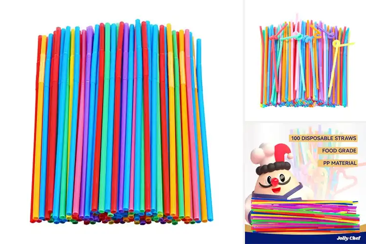 Detailed view of 10 Best Flexible Straws For Beverages: Sip in Style