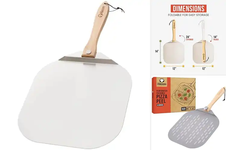 Detailed view of 10 Best Folding Pizza Peels for Effortless Baking