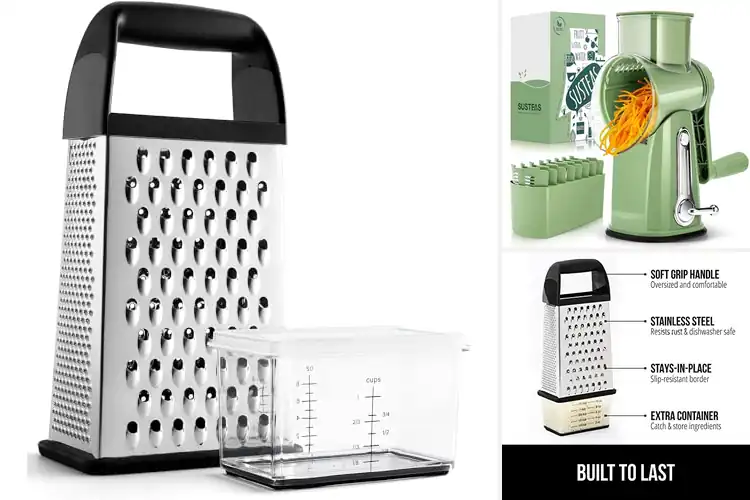 Detailed view of 10 Best Food Graters for Easy Shredding & Zesty Cooking