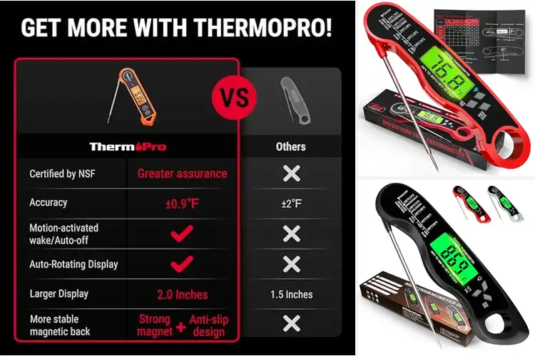 Detailed view of 10 Best Food Thermometers for Cooking: Juicy Meals Ensured