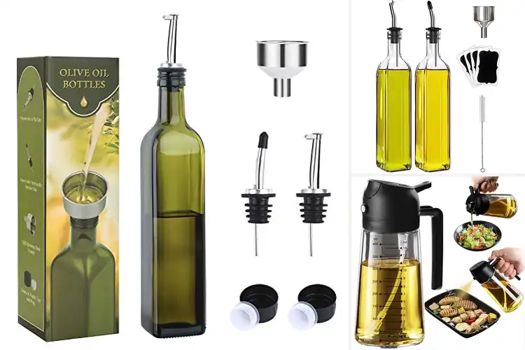 Detailed view of Best Glass Olive Oil Dispenser Bottles For Kitchen