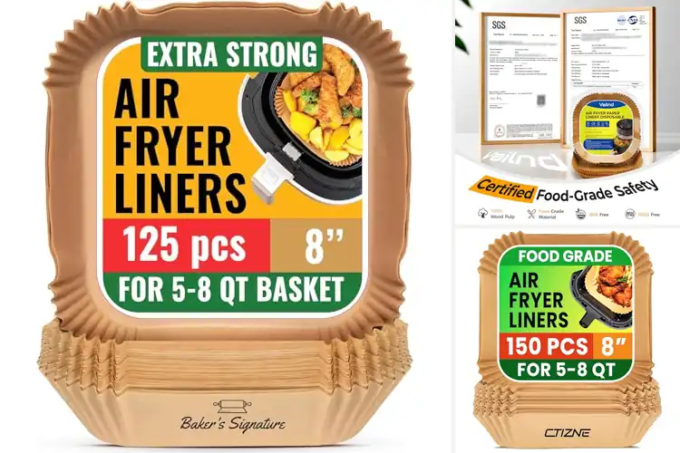 Detailed view of 10 Best Healthier Liners For Air Fryers