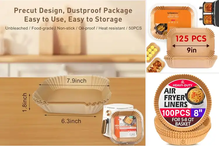 Detailed view of 10 Best Heat-Resistant Air Fryer Paper: Spotless Cooking Bliss
