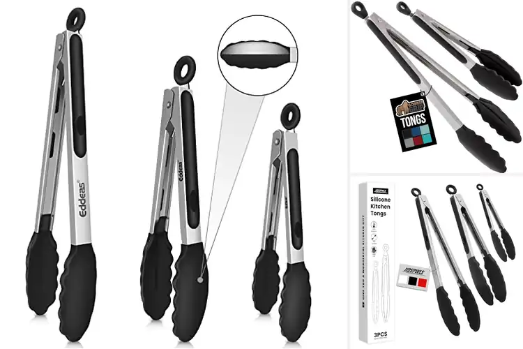 Detailed view of 10 Best Heat Resistant Tongs 484 Degrees