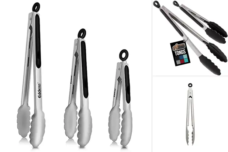 Detailed view of Best Heavy Duty Kitchen Tongs