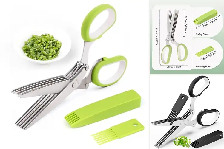 Detailed view of 10 Best Herb And Vegetable Shears: Fast, Easy Chopping