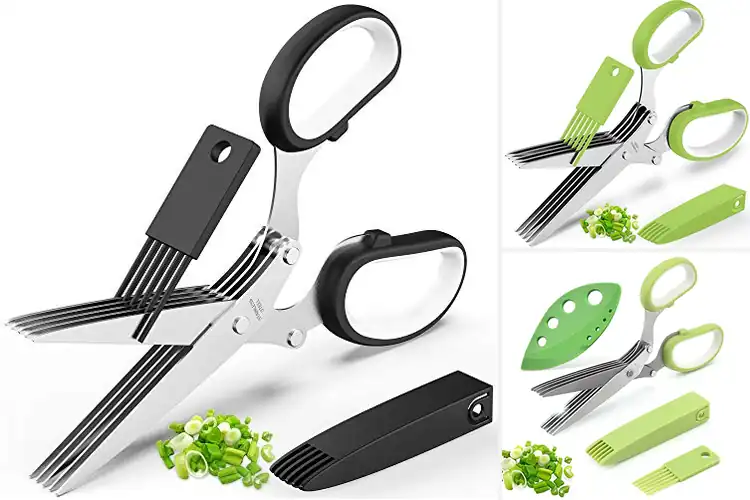 Detailed view of Best Herb Cutting Shears: Chop Herbs Faster & Easier