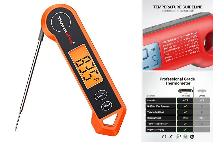 Detailed view of 10 Best Instant Read Meat Thermometers: Top Picks