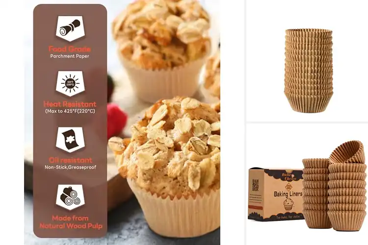 Detailed view of 7 Best Kraft Box Cupcake Liners: Bake & Impress
