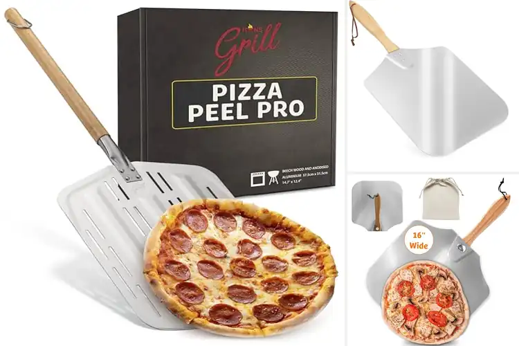 Detailed view of 10 Best Large Pizza Peels for Perfect Pizzas Every Time