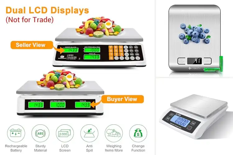 Detailed view of Best Lightweight Food Scale With Large LCD Display