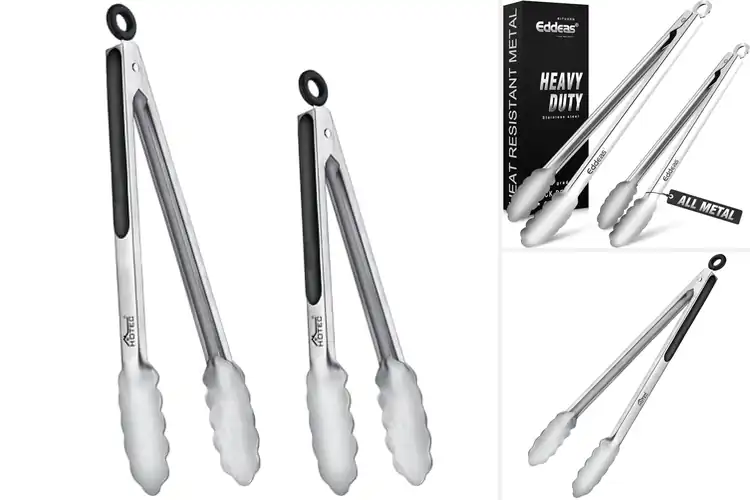 Detailed view of Best Locking Metal Tongs For Grill