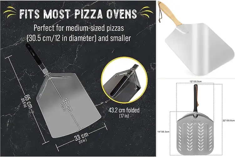 Detailed view of 10 Best Metal Pizza Paddles for Effortless Baking