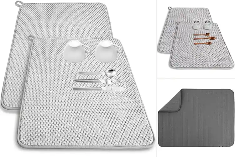 Detailed view of 10 Best Microfiber Dish Drying Mats: Dry Fast & Easy