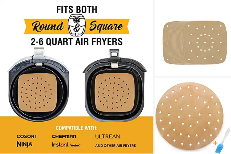 Detailed view of 10 Best Natural Unbleached Air Fryer Liners – Clean Cooking