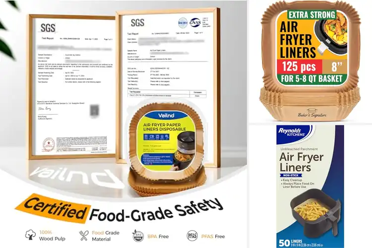 Detailed view of 10 Best No Cut Or Measure Liners For Air Fryer