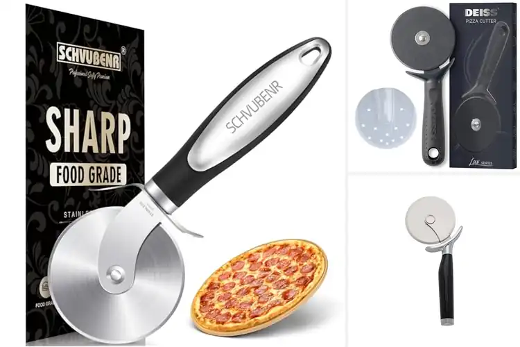 Detailed view of 10 Best Non Slip Pizza Cutters for Effortless Slicing