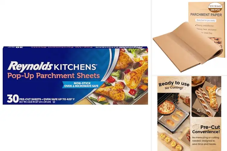 Detailed view of Best Non Stick Parchment Sheets For Cleanup