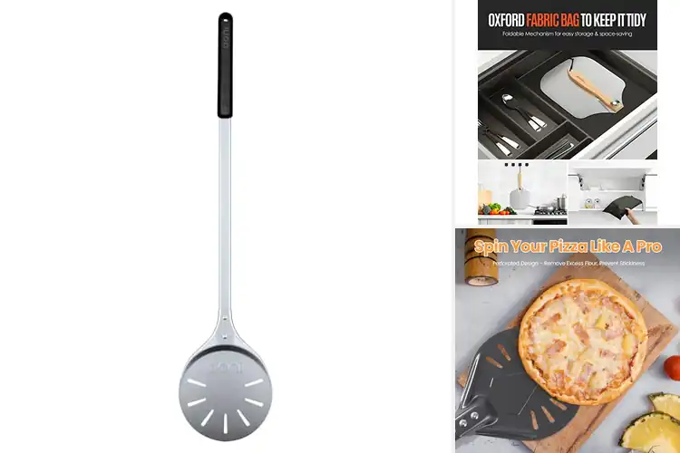 Detailed view of 10 Best Outdoor Pizza Peels for Perfect Pizza Nights