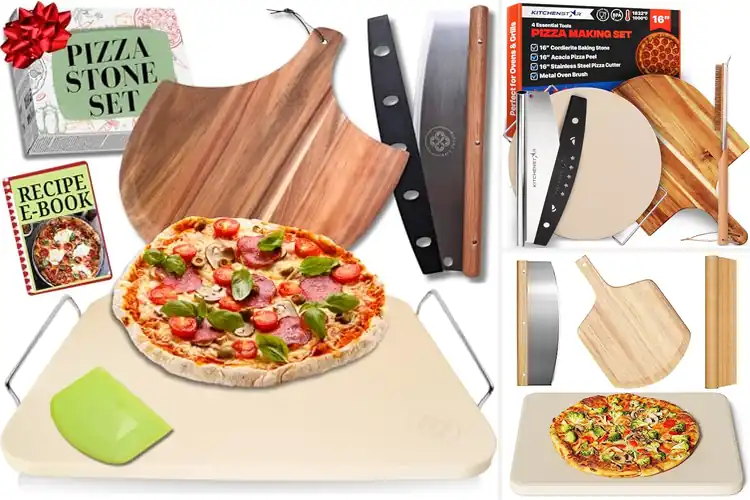 Detailed view of 10 Best Pizza Stone Kits with Peels for Perfect Crispy Crusts